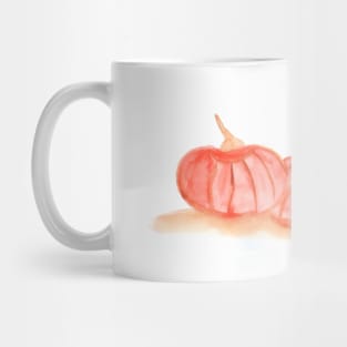 halloween, pumpkin, harvest, food, vegetable, diet, vegetarian, nature, autumn, watercolor, couple Mug